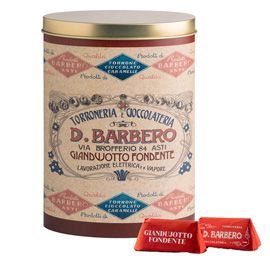 Gianduiotti gusto fondente in scatola di metallo Barbero - prodotto stagionale