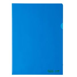 25 cartelline a L 22X30 PE Bio-Based blu liscio superior Favorit