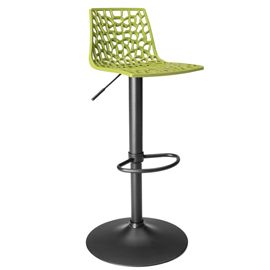 Sgabello Spider Gas base nero opaco / verde anice Grandsoleil