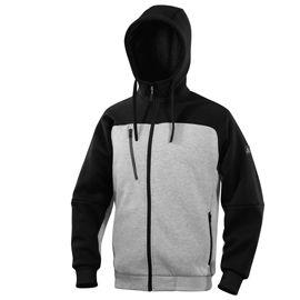 Felpa con cappuccio Borgo taglia L grigio/nero Deltaplus