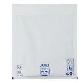 10 Buste imbottite Sacboll in carta bianca E 24X32cm BLASETTI