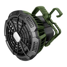 Ventilatore portatile con luce LED da campeggio D10 cm MF 0501VL