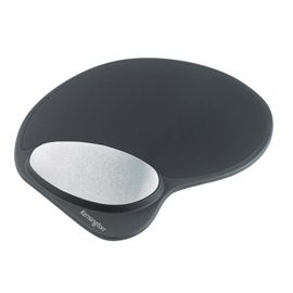 Memory Gel Tappetino per mouse e poggiapolsi integrato Nero-Kensington