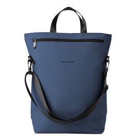 Borsa zainabile Drop gomma antipioggia dim. 30x44x14cm blu InTempo