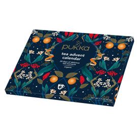 Calendario dell'Avvento con tisane biologiche Pukka