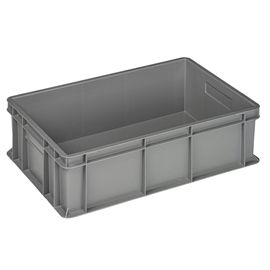 Cassa industriale Europa 60x40x17cm 32L grigio Mobil Plastic