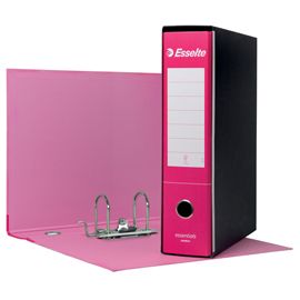 Registratore ESSENTIALS G75 fucsia dorso 8cm f.to protocollo ESSELTE