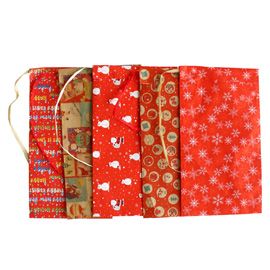 Sacchetto carta c/nastro raffia 26x40cm fantasie natale assortite Sadoch