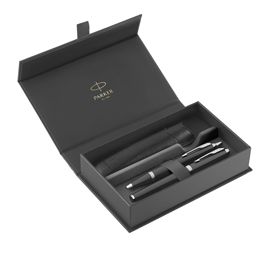 Gift Set sfera M + stilografica M IM Black Edition CT Parker