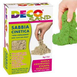 Sabbia cinetica Deco Sand 1 kg verde DECO