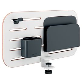 Pannello Forato Piccolo per scrivanie compatte Sit-Stand 42x25x0,8cm c/portapenn