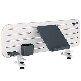 Pannello Forato grande per scrivanie compatte Sit-Stand 80x25x0,8cm c/supporto P