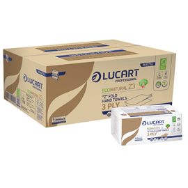 Pacco da 198 asciugamani piegati a Z EcoNatural Lucart Plastic Free