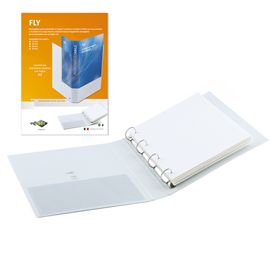 Raccoglitore FLY 30 A4 4D 22x30cm personalizzabile bianco SEI ROTA