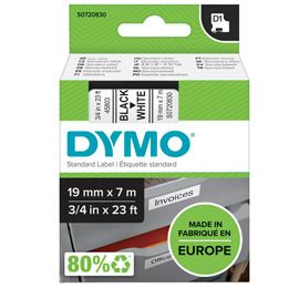 NASTRO DYMO TIPO D1 (19MMX7MT NERO/BIANCO 458030