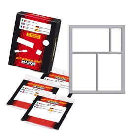 Etichetta adesiva bianca 83x53mm (10fogli x 3etichette Markin