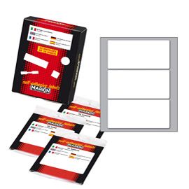 Etichetta adesiva bianca 100x46mm (10fogli x 3etichette Markin