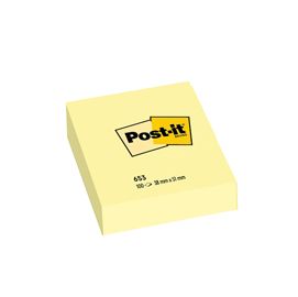 BLOCCO 100fg Post-it® Giallo Canary 38x51mm 653