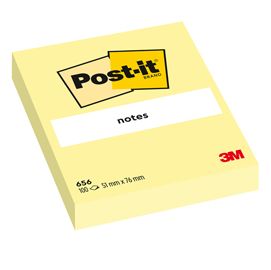 BLOCCO 100fg Post-it® Giallo Canary 76x51mm 656