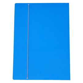 CARTELLINA C/ELASTICO cartone plastificato 50X70CM AZZURRO 57EL