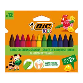 ASTUCCIO 12 PASTELLI KIDS PLASTIDECOR TRIANGLE BIC