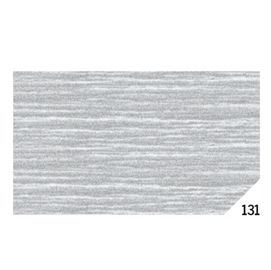 10RT CARTA CRESPA ARGENTO METAL 131 (50X150CM Rex Sadoch
