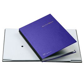 LIBRO FIRMA 14 PAGINE 24X34CM BLU 614-A FRASCHINI