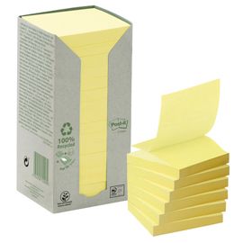BLOCCO 100foglietti Post-it® Z-Notes Green 76x76mm R330-1T GIALLO RICICL.100