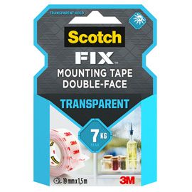 Nastro biadesivo Scotch FIX 19MMX1,5MT trasparente Scotch®