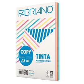Carta Fabriano Colore A3 80gr 250fg mix 5 colori tenui FABRIANO