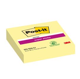 BLOCCO 90foglietti Post-it® Super Sticky Giallo Canary 47,6x47,6mm 622-12SS-CY