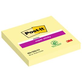 BLOCCO 90foglietti Post-it® Super Sticky Giallo Canary 76x76mm 654-12SS-CY