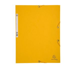 CARTELLA CON ELASTICO 24x32CM GIALLO CARTONCINO LUSTRE' 425gr
