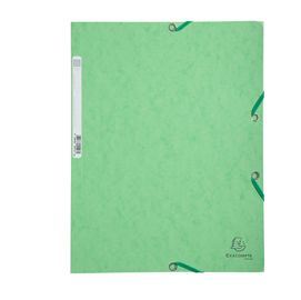 CARTELLA CON ELASTICO 24x32CM VERDE TIGLIO CARTONCINO LUSTRE' 425gr