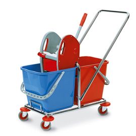 CARRELLO DUO DOPPIA VASCA 25+25LT con PRESSA PerfettoFactory