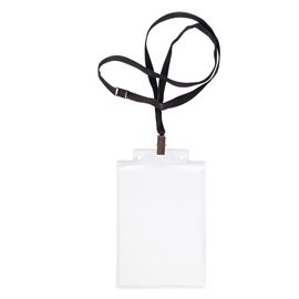 10 PORTANOME PASS 6S-P 10x15cm (A6 NEUTRO con CORDONCINO NERO