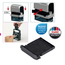 BLISTER DA 2 TAMPONI 6/9440 NERO TRODAT (Delist