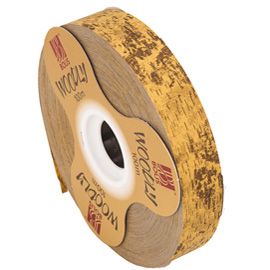 Rotolo nastro Woodly Corteccia 24mmx100mt marrone chiaro Bolis