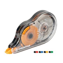 Correttore a nastro 20 Metri 5mmx20mt involucro colori assortiti Osama