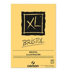 Blocco spiralato lato corto XL BRISTOL A4 50 fg. 180 gr. Canson