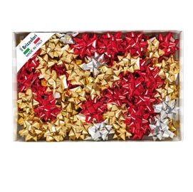 100 stelle nastro metal 6870 14mmxD6,5cm colori assortiti Brizzolari
