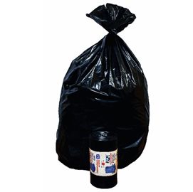 10 Sacchi Nero 90x120cm 130Lt 63mic Rolsac