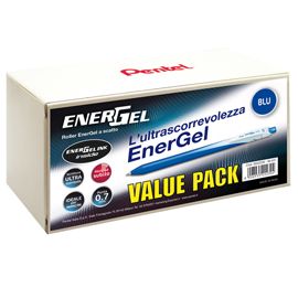 Valuepack 20+4 roller ENERGel Slim BL437 blu 0.7mm Pentel
