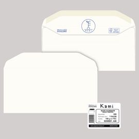500 busteKAMI GOMMATE bianca carta riciclataFSC®s/finestra 110x230mm 100gr Pigna
