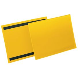 50 buste identificazione magnetiche 297x210mm (A4-ORIZ. art.1745 GialloDURABLE