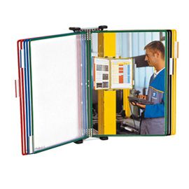 Kit Leggio da muro in metallo + 10 buste f.to A3 multicolor Djois