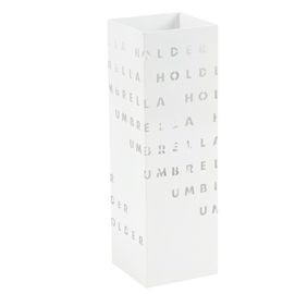 Portaombrelli in metallo verniciato fantasia lettere bianco