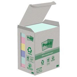 Cf. 6pz blocco 100fg. Post-it® Notes Green 38x51mm 653-1GB NATURAL
