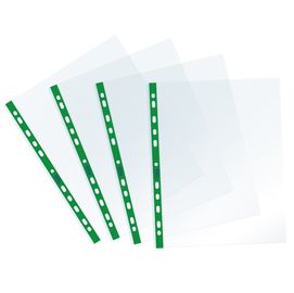 25 Buste forate c/ banda verde Sprint 22X30cm Favorit