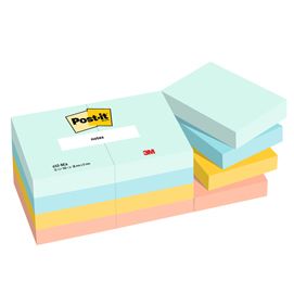 Cf. 12pz blocco 100fg. Post-it® 38x51mm 653-BEA Beachside